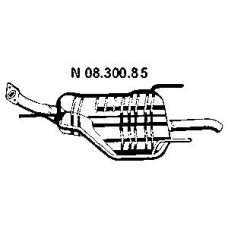 08.300.85 EBERSPACHER Глушитель выхлопных газов конечный