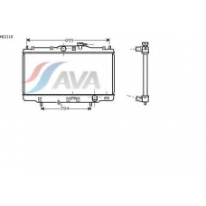 HD2118 AVA Радиатор, охлаждение двигателя