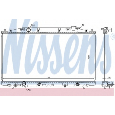 68096 NISSENS Радиатор, охлаждение двигателя