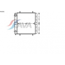 VW2032 AVA Радиатор, охлаждение двигателя
