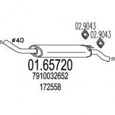 01.65720 MTS Глушитель выхлопных газов конечный