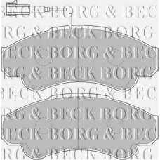 BBP1779 BORG & BECK Комплект тормозных колодок, дисковый тормоз