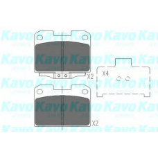 KBP-5531 KAVO PARTS Комплект тормозных колодок, дисковый тормоз