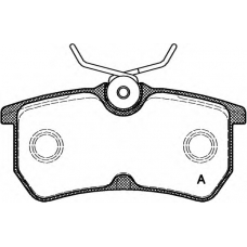 BPA0693.00 OPEN PARTS Комплект тормозных колодок, дисковый тормоз