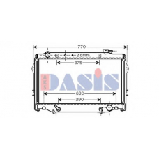 210176N AKS DASIS Радиатор, охлаждение двигателя