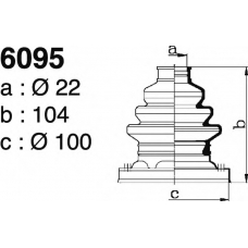 6095 DEPA Комплект пылника, приводной вал