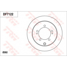 DF7122 TRW Тормозной диск