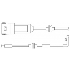 WS0158A KAWE Сигнализатор, износ тормозных колодок