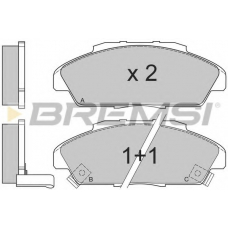 BP2519 BREMSI Комплект тормозных колодок, дисковый тормоз