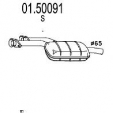 01.50091 MTS Средний глушитель выхлопных газов