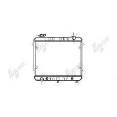 21002003 VAN WEZEL Радиатор, охлаждение двигателя