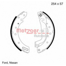 MG 623 METZGER Комплект тормозных колодок