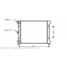 VWA2039 AVA Радиатор, охлаждение двигателя