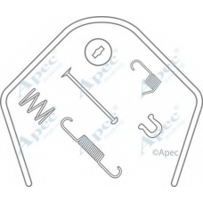 KIT952 APEC Комплектующие, тормозная колодка