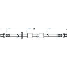 HOS3282 APEC Тормозной шланг