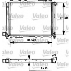 731282 VALEO Радиатор, охлаждение двигателя