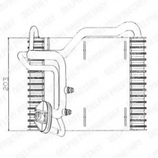 TSP0525005 DELPHI Испаритель, кондиционер