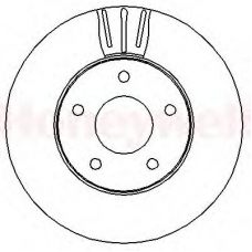 562281B BENDIX Тормозной диск