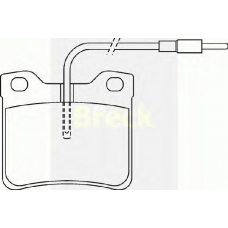 21904 00 701 10 BRECK Комплект тормозных колодок, дисковый тормоз