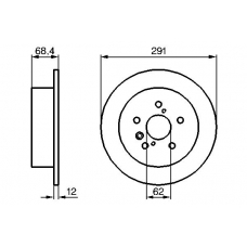 0 986 479 200 BOSCH Тормозной диск