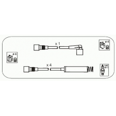 ODS211 JANMOR Комплект проводов зажигания