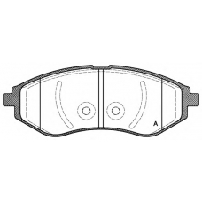 BPA0986.00 OPEN PARTS Комплект тормозных колодок, дисковый тормоз