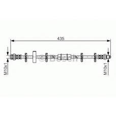 1 987 476 442 BOSCH Тормозной шланг
