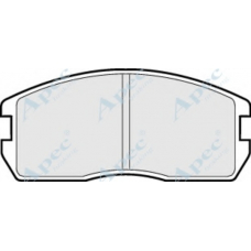 PAD437 APEC Комплект тормозных колодок, дисковый тормоз