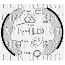 BBS6123 BORG & BECK Комплект тормозных колодок