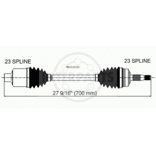 RN-8-29-301 InterParts Приводной вал