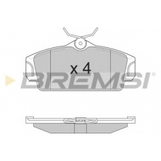 BP2862 BREMSI Комплект тормозных колодок, дисковый тормоз
