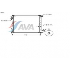 CN2127 AVA Радиатор, охлаждение двигателя