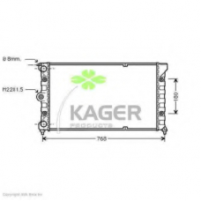 31-1172 KAGER Радиатор, охлаждение двигателя
