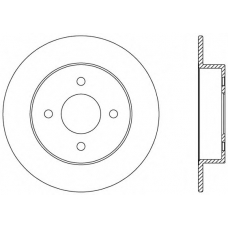 BDA2345.10 OPEN PARTS Тормозной диск