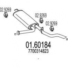 01.60184 MTS Глушитель выхлопных газов конечный