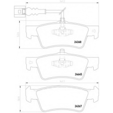 MDB2958 DON Комплект тормозных колодок, дисковый тормоз