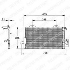 TSP0225012 DELPHI Конденсатор, кондиционер