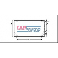 0910601 KUHLER SCHNEIDER Радиатор, охлаждение двигател