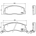 P 83 029 BREMBO Комплект тормозных колодок, дисковый тормоз