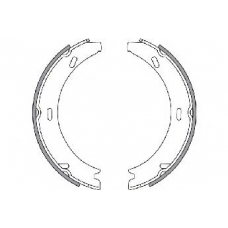 33617 SPIDAN Комплект тормозных колодок, стояночная тормозная с