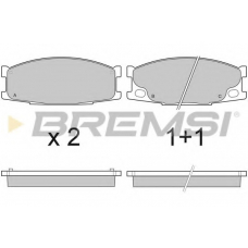 BP3066 BREMSI Комплект тормозных колодок, дисковый тормоз