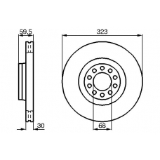 0 986 478 575 BOSCH Тормозной диск