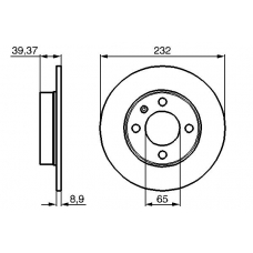 0 986 478 492 BOSCH Тормозной диск