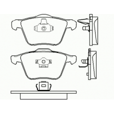 P 86 018 BREMBO Комплект тормозных колодок, дисковый тормоз