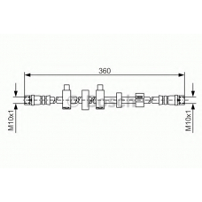 1 987 481 540 BOSCH Тормозной шланг