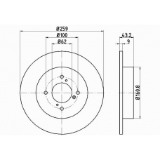 55314PRO PAGID Тормозной диск