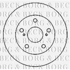 BBD5177 BORG & BECK Тормозной диск