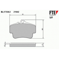 BL1735A2 FTE Колодки тормозные