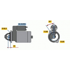 0 001 362 041 BOSCH Стартер