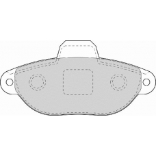 FD7075A NECTO Комплект тормозных колодок, дисковый тормоз